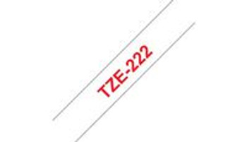 Brother TZE222 Tape/red-white 9mm f 3xx 5xx TZE222