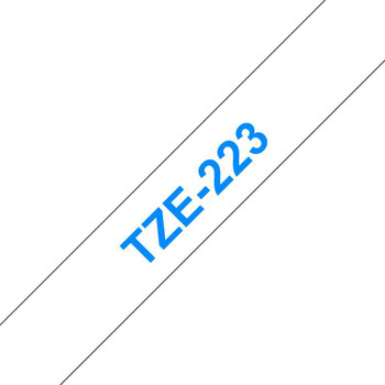Brother TZE223 Tape Blue on White 9mm TZE223