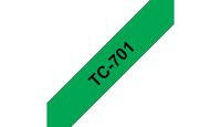 Brother TC701 Gloss Laminat 12mm. Black/Gree TC701
