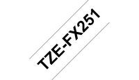Brother TZEFX251 Tape Black on White 24mm TZEFX251