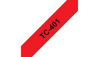 Brother TC401 PTOUCH 12MM RED BLACK TC401