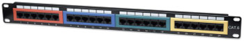 Intellinet 513692 Cat6 Color-Coded Patch Panel 513692 Intellinet 513692 Cat6 Color-Coded Patch Panel 513692