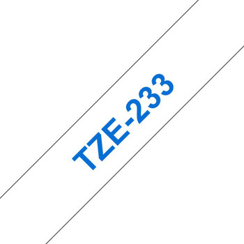Brother TZE-233 Tape Blue on White 12mm TZE-233