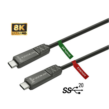 Vivolink PROUSBCMM10OP USB-C to USB-C Cable 10m PROUSBCMM10OP