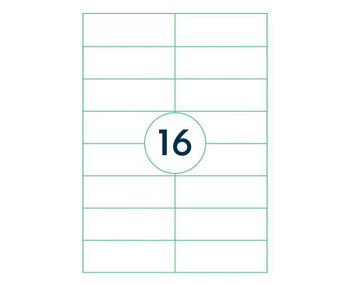 Capture A4LABEL-105X37 A4 label 105x37 mm. 16 labels A4LABEL-105X37