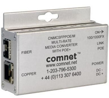 ComNet CNMCSFPPOE/M Media Converter. 100Mbps/1Gbps CNMCSFPPOE/M