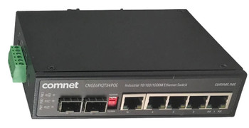 ComNet CNGE6FX2TX4POE Six port Gigabit PoE+ switch CNGE6FX2TX4POE