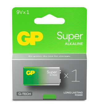 GP Batteries 151426 GP SUPER ALKALINE 9V Battery. 151426