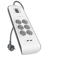 Belkin BSV604CA2M White 6 Ac OutletS 2 M BSV604CA2M