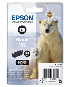 Epson C13T26114022 26 ink cartr photo black C13T26114022