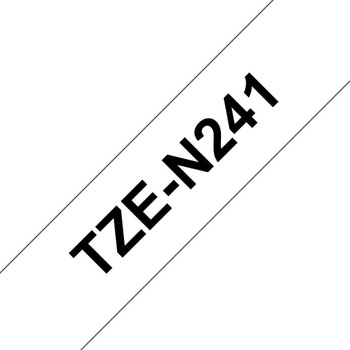 Brother TZE-N241 Tape Black on White 18mm TZE-N241