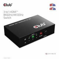 Club3D CSV-1381 3 To 1 HdmiT 8K60Hz/4K120Hz CSV-1381