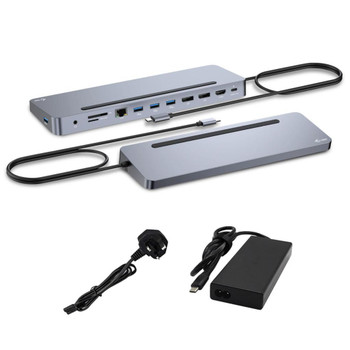 i-tec C31FLAT2PDPRO100W Usb-C Metal Ergonomic 3X 4K C31FLAT2PDPRO100W