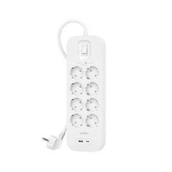 Belkin SRB003VF2M Surge Protector White 8 Ac SRB003VF2M