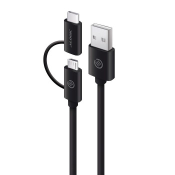 Alogic U2CMC-01BLK 1M Usb 2.0 Usb-A To Usb-C & U2CMC-01BLK