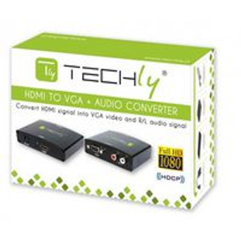 Techly IDATA-HDMI-VGA Converter Hdmi To Vga / Audio IDATA-HDMI-VGA