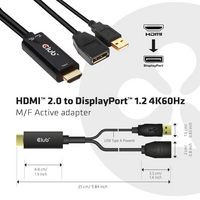 Club3D CAC-1331 Hdmi 2.0 To Displayport 1.2 CAC-1331