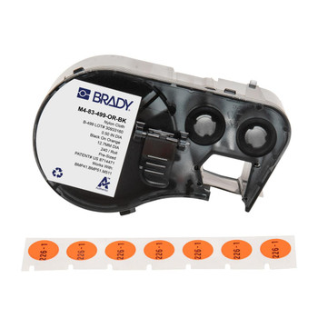 Brady M4-83-499-OR-BK BMP41/BMP51/M511 Label M4-83-499-OR-BK