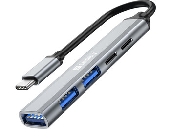 Sandberg 336-50 USB-C to 3xUSB-A+2xUSB-C SAVER 336-50