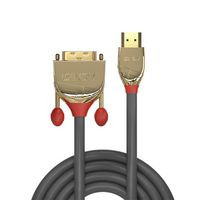 Lindy 36197 5m HDMI to DVI-D Cable. Gold 36197