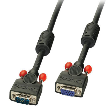 Lindy 36393 VGA Cable M/F. Black. 2m 36393