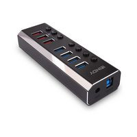 Lindy 43371 4 Port USB 3.0 Hub with 3 43371
