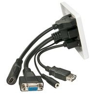 Lindy 60220 Wall plate VGA/HDMI/USB/3.5mm 60220