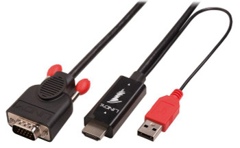 Lindy 41456 2m HDMI to VGA Cable 41456