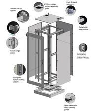 Lanview RDLIP55G16U68W 16U IP55 W=600mm D=800mm RDLIP55G16U68W