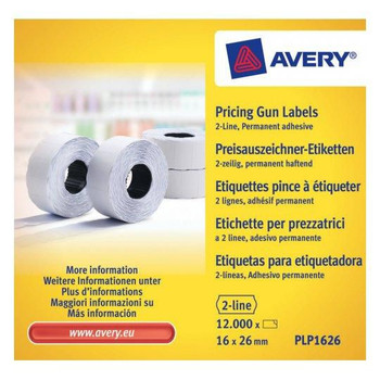 Avery PLP1626 Self-Adhesive Label Price Tag PLP1626