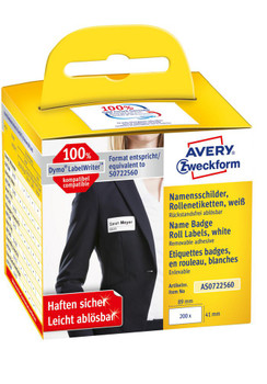 Avery AS0722560 Self-Adhesive Label Rounded AS0722560