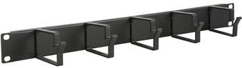 Lanview RAO100BL 1U 19" CABLE ORGANIZER PANEL. RAO100BL