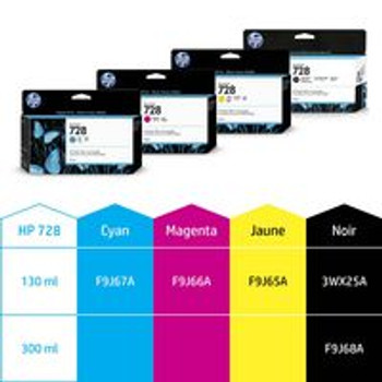 HP 3WX25A 728 130-ml Matte Black 3WX25A