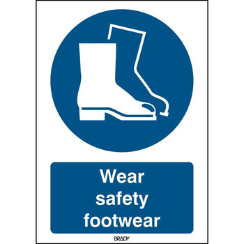 Brady STEN M008-148X210-PP-CRD/1 ISO 7010 Sign - Wear safety STEN M008-148X210-PP-CRD/1