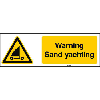 Brady W/W059/EN502/PP-600X200-1 ISO Safety Sign - Warning W/W059/EN502/PP-600X200-1