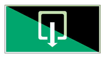 Brady E/X372/NT-SA-PHOLUMC-300X150/1-B Glow-in-the-dark safety sign E/X372/NT-SA-PHOLUMC-300X150/1-B