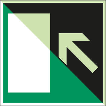 Brady E/X389/NT-SA-PHOLUMC-200X200/1-B Glow-in-the-dark Safety Sign E/X389/NT-SA-PHOLUMC-200X200/1-B