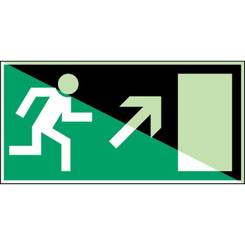 Brady E/X380/NT-SA-PHOLUMC-400X200/1-B Glow-in-the-dark Safety Sign E/X380/NT-SA-PHOLUMC-400X200/1-B