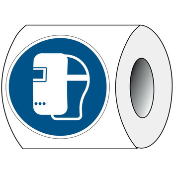 Brady PIC M019-DIA 100-PE-ROLL/1 ISO Safety Sign - Wear PIC M019-DIA 100-PE-ROLL/1