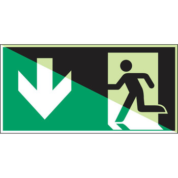 Brady E/A180//E001/NT-SAPP-PHOLUMC-400X200/1-B Glow-in-the-dark safety sign E/A180//E001/NT-SAPP-PHOLUMC-400X200/1-B