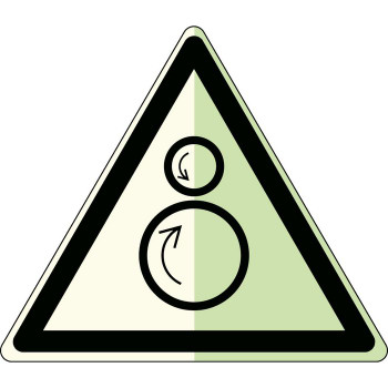 Brady W/W025/NT-PP-PHOLUMC-TRI 150/1-B Glow-in-the-dark safety sign W/W025/NT-PP-PHOLUMC-TRI 150/1-B