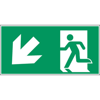 Brady E/A225/E001/NT-PP-210X105/1-B Emergency exit left - ISO E/A225/E001/NT-PP-210X105/1-B