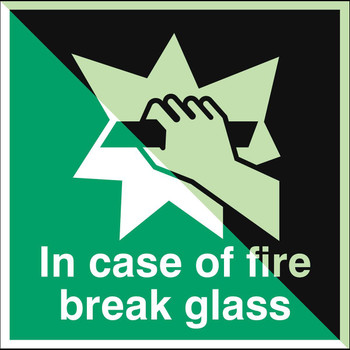 Brady E/E008/NT-ALU-PHOLUMC-150X150/1-B Glow-in-the-dark safety sign E/E008/NT-ALU-PHOLUMC-150X150/1-B