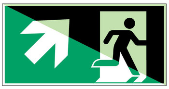 Brady E/A45/E002/NT-ALU-PHOLUMC-300X150/1-B Glow-in-the-dark Safety Sign E/A45/E002/NT-ALU-PHOLUMC-300X150/1-B