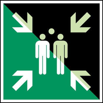 Brady E/E007/NT-ALU-PHOLUMC-150X150/1-B Glow-in-the-dark safety sign E/E007/NT-ALU-PHOLUMC-150X150/1-B