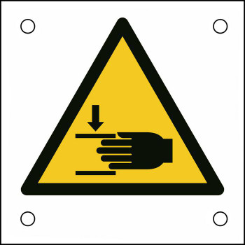 Brady W/W024/NT/ALU05-50X50-1 ISO Safety Sign - Warning W/W024/NT/ALU05-50X50-1