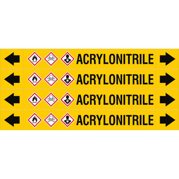 Brady ASMEPM-26X230MM-ACRYLONITRILE ASME - Pipemarkers - ASMEPM-26X230MM-ACRYLONITRILE