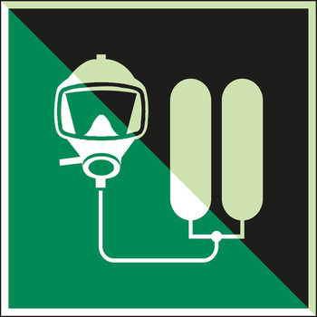 Brady E/X1402/NT-SA-PHOLUMC-150X150/1-B Glow-in-the-dark Safety Sign E/X1402/NT-SA-PHOLUMC-150X150/1-B