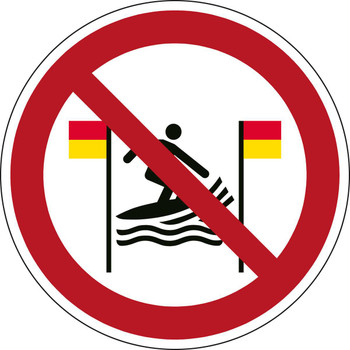 Brady P/P064/NT/RFLBD-DIA400-1 ISO Safety Sign - No surfing P/P064/NT/RFLBD-DIA400-1