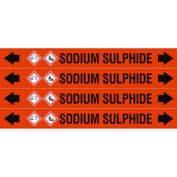 Brady ASMEPM-26X230MM-SODIUM SULPHIDE ASME - Pipemarkers - Sodium ASMEPM-26X230MM-SODIUM SULPHIDE